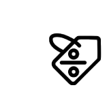 Štítek s uzlem symbolizující cenovku Štítek s uzlem symbolizující cenovku